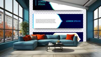 Abstract geometric web banner vector gradient template Wall mural