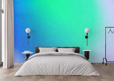 Color gradient background, abstract green blue grain gradation texture, vector green noise texture blur abstract background Wall mural