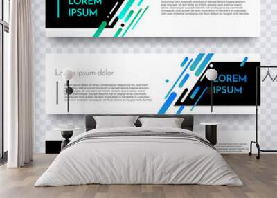 Modern web banner vector color abstract template Wall mural