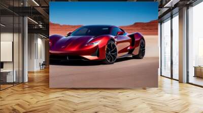 red concept car Wall mural