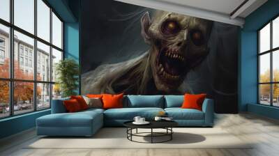 zombie in the dark Wall mural