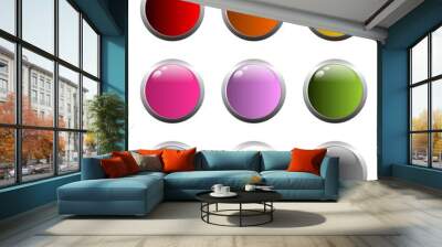 botones de colores Wall mural