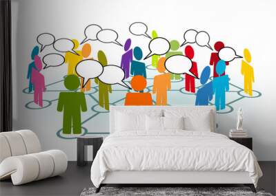 REDES SOCIALES Wall mural