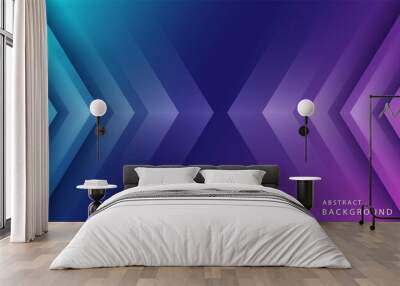 abstract light diagonal stripes background. With gradations of bright blue and pink. Wall mural