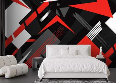 Abstract sport seamless pattern background Wall mural