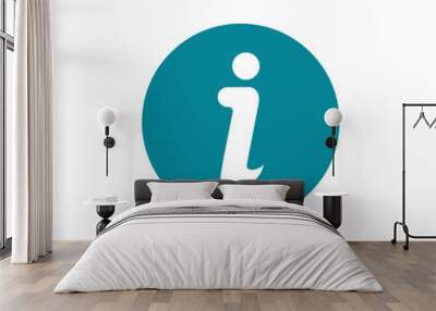 information icon in trendy flat style, exclamation icon Wall mural