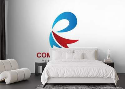 Initial R logo design inspiration Wall mural