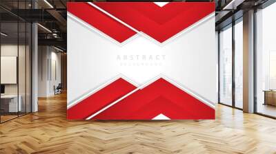 Modern abstract  red and white background vector. Elegant concept design vector. Wall mural