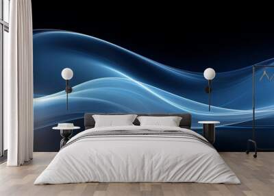 Modern blue background with dark background, illustration for product presentation and template design. Wall mural