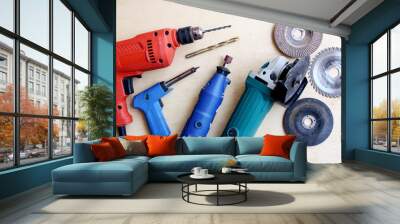 set of tools for repair Wall mural