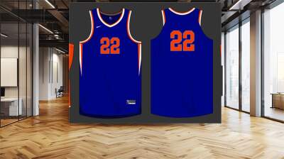 Basketball jersey uniform player sports team apparel Wall mural