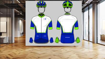 Cycling team jersey biking uniform Wall mural