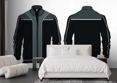 jacket template design vector sweater windbreaker Wall mural