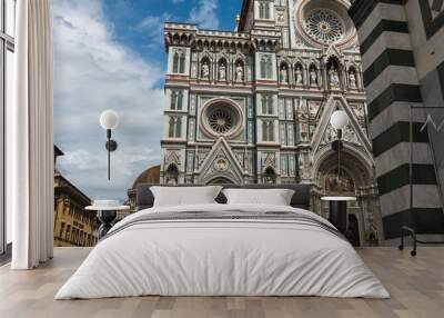 View of the Cathedral Santa Maria del Fiore in Florence, Italy Wall mural