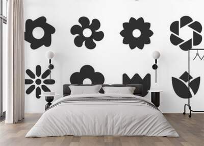 flower icon vector Wall mural