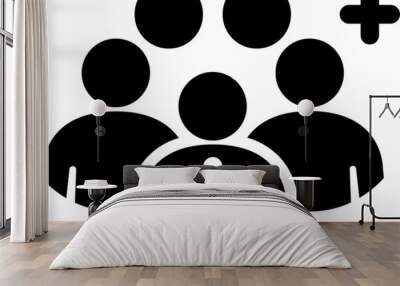 group of people icon Wall mural