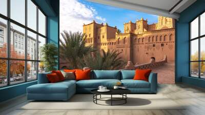 Amridil Kasbah in Morocco, sunny day Wall mural