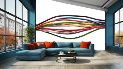 colorful electric wires Wall mural