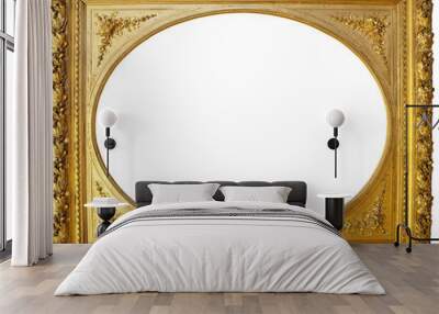 golden picture frame Wall mural