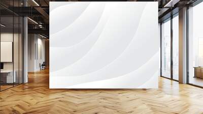 Abstract white paper wave background and abstract gradient and white wave curve lines banner background design. White wave modern abstract background design. space style. Wall mural