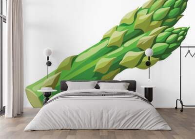 Asparagus vector illustration on white background Wall mural