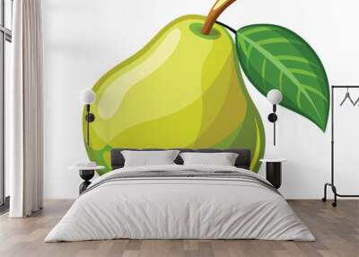 fresh organic pear fruit  vector illustration Wall mural