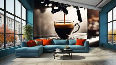 Professional coffee machine Wall mural