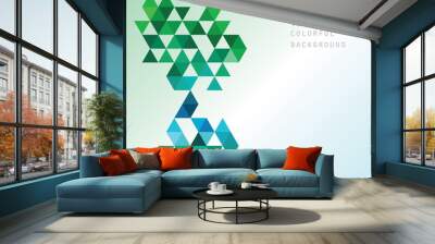 vector geometric background Wall mural