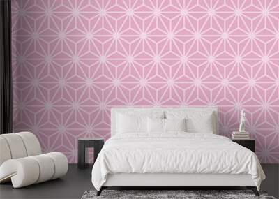 vector illustration of abstract pink geometric background Wall mural