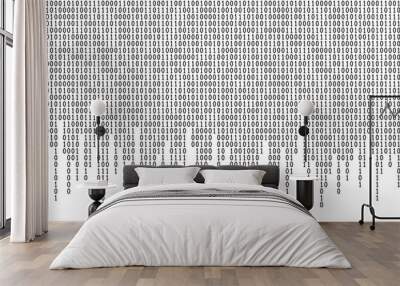 Binary code pattern Wall mural