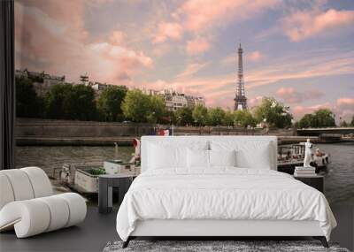 paris - bateau mouche Wall mural