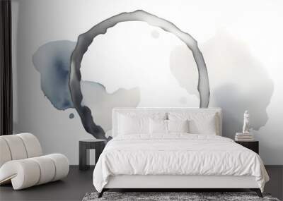 A silver gray stain ring Wall mural