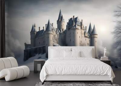 castles with winter Wall mural