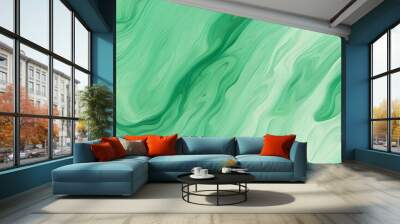 light green ink liquid background  Wall mural