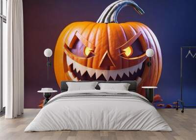 Halloween Smile Pumpkin Wall mural