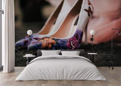 Wedding shoes Wall mural