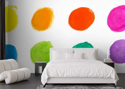 Bunte Wasser Farben Punkte Wall mural