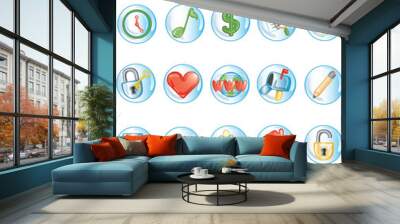 round icons 2 Wall mural