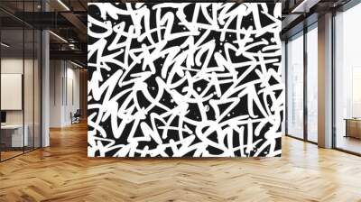 Urban seamless pattern. Vector graffiti tags, for t-shirt design, textile, banner. Wall mural