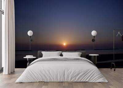 tramonto mare Wall mural