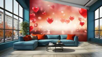 Saint Valentine s Day Background A Love Concept with Copyspace Wall mural