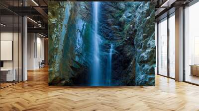 chantara waterfalls in trodos mountains, cyprus Wall mural