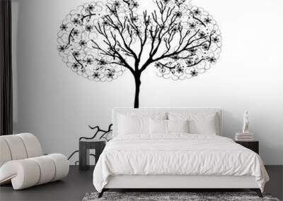 tree with heart 2 Wall mural