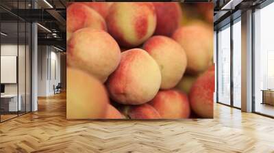 red Peaches at the market Wall mural