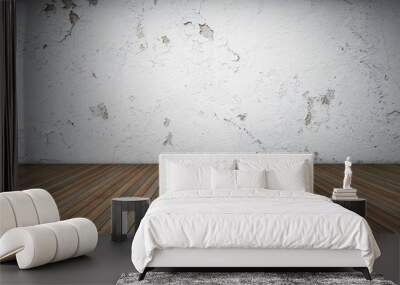 Old empty room. 3d rendering Wall mural