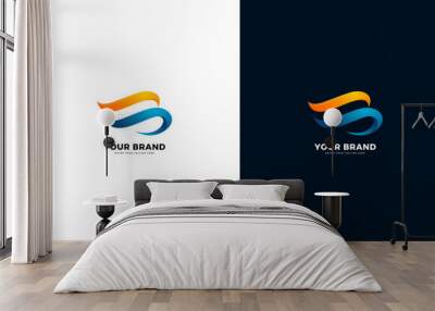 Letter SB logo, dynamic design, graphic vector Wall mural