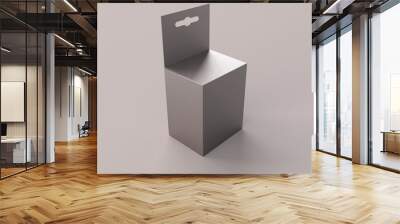 Grey Board Product Packaging Box for Mockups Wall mural