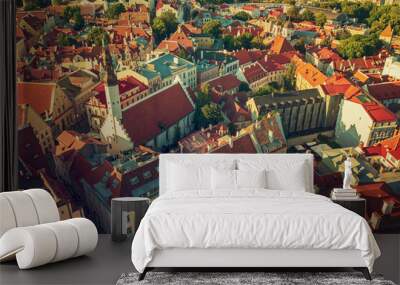 Aerial View of Tallinn Wall mural