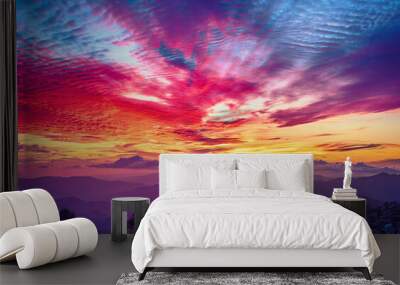 Amazing mountain landscape Wall mural