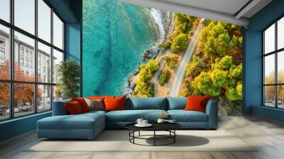 Summer travel landscape Wall mural